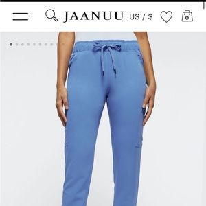 Jaanuu Ceil Blue 5 Pocket Mesh Enhanced Joggers